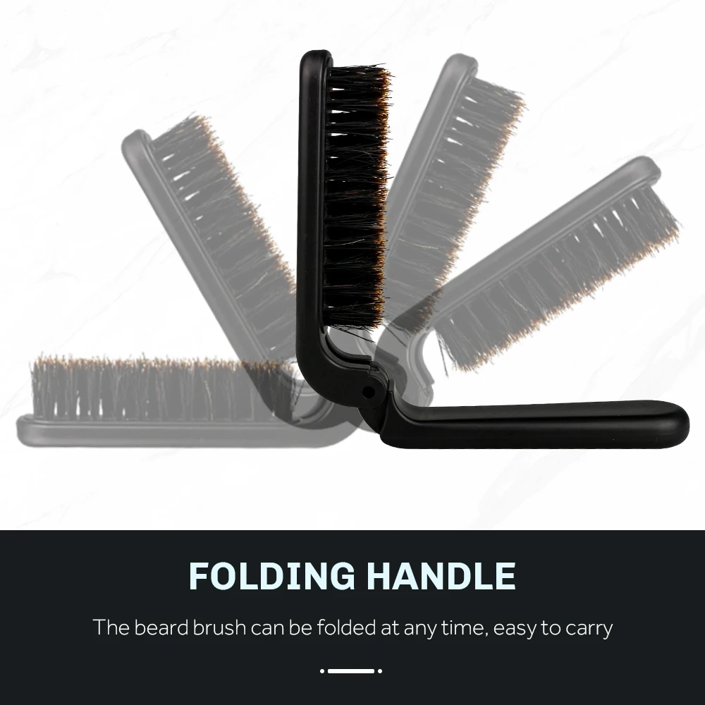 Customized Private Label Beard Comb Wooden Handle Bristle Men Beard Comb Professional Salon