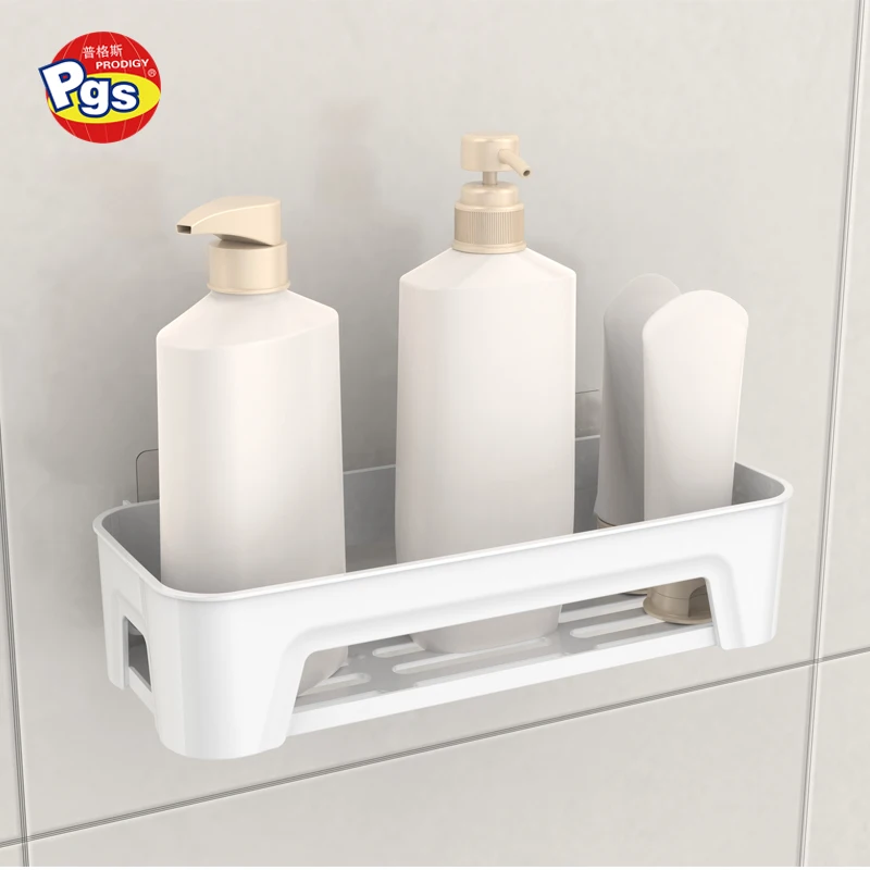 PRODIGY PS01 Removable plastic bathroom shelf strong bearing capacity wall storage box