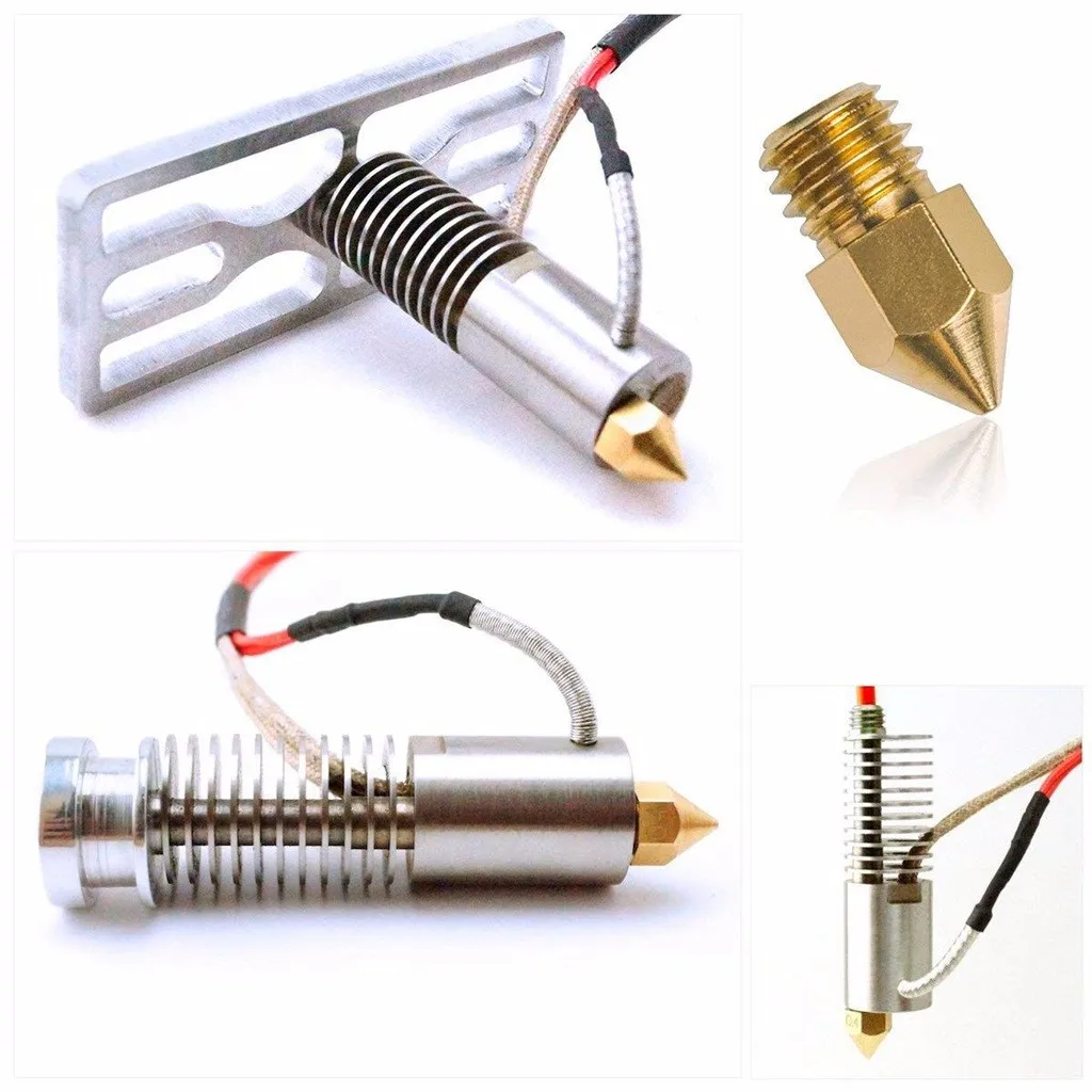 3D printer accessories MK8 Nozzles Extruder Nozzle Extruder Print Head 1.75mm for 3D Printer MK8 brass nozzle