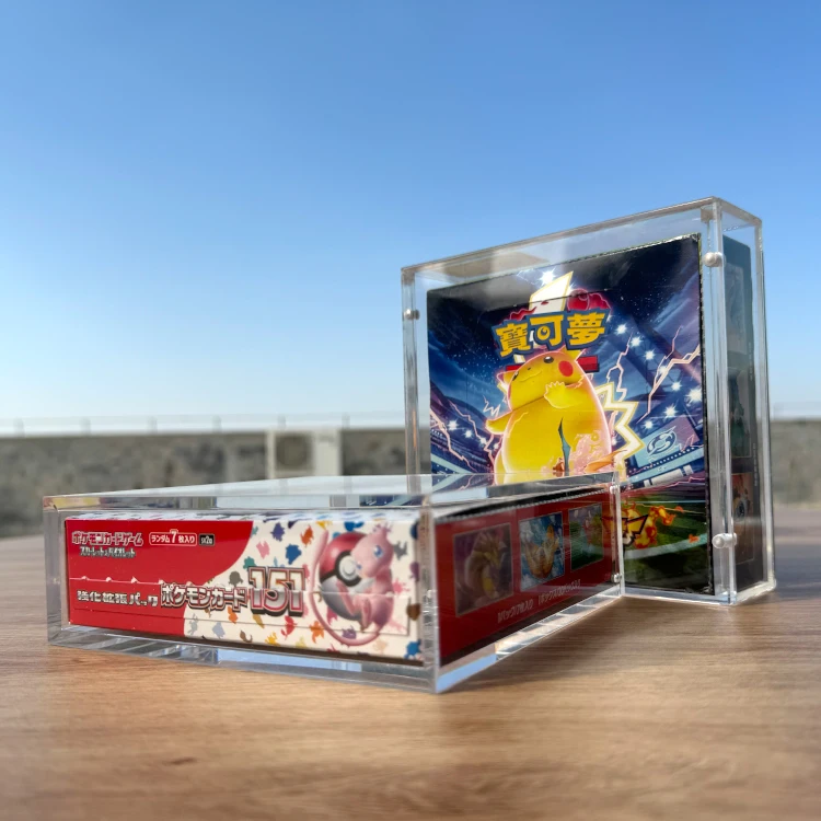 TCG хорошее качество Pokemon Vmax Box Prise в Японии акриловый бустер карты витрина
