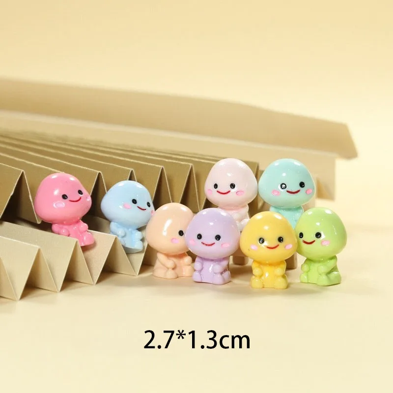 50pcs/bag Luminous Glowing Resin Charm 20 Types Glow in Dark Crafts for Keychain Bracelet