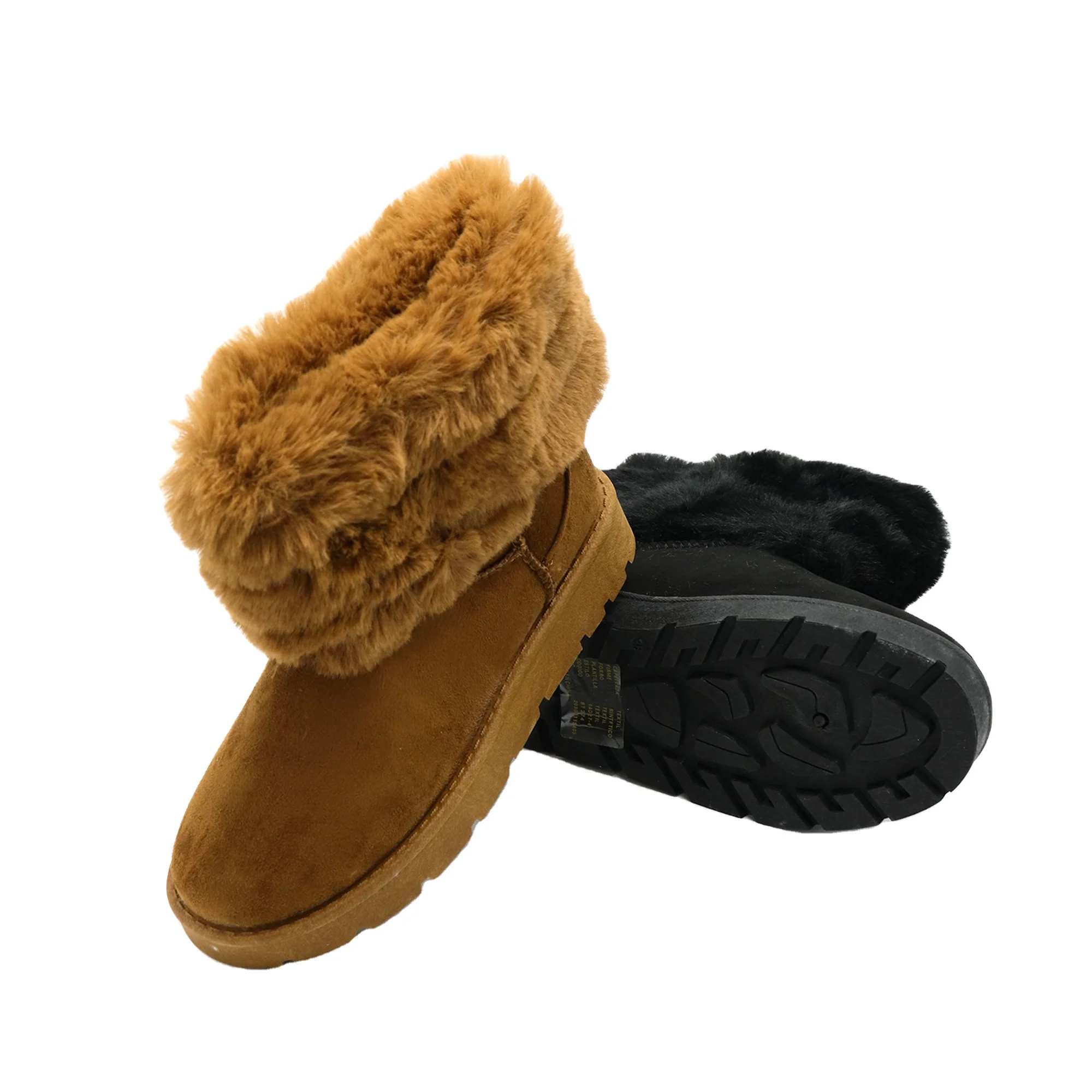 High Quality Unisex Snow Boots Brown Winter Shoes with Waterproof Feature for Adults and Children