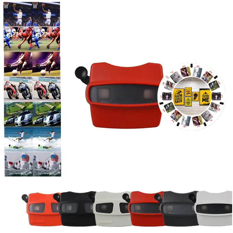 Factory Supply Baby Toys 3D View Master Machine Animal Picture Silicone Mini Stereo Viewer