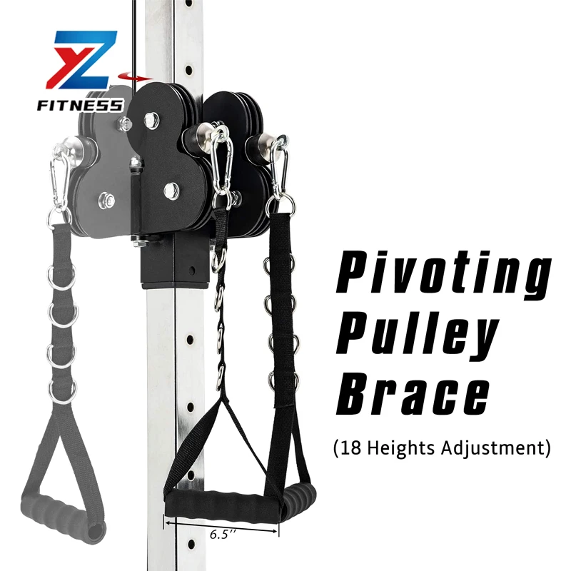 New Product Explosion Equipment high pull down adjustable double pulley system single bird wall mounted cable station for gym