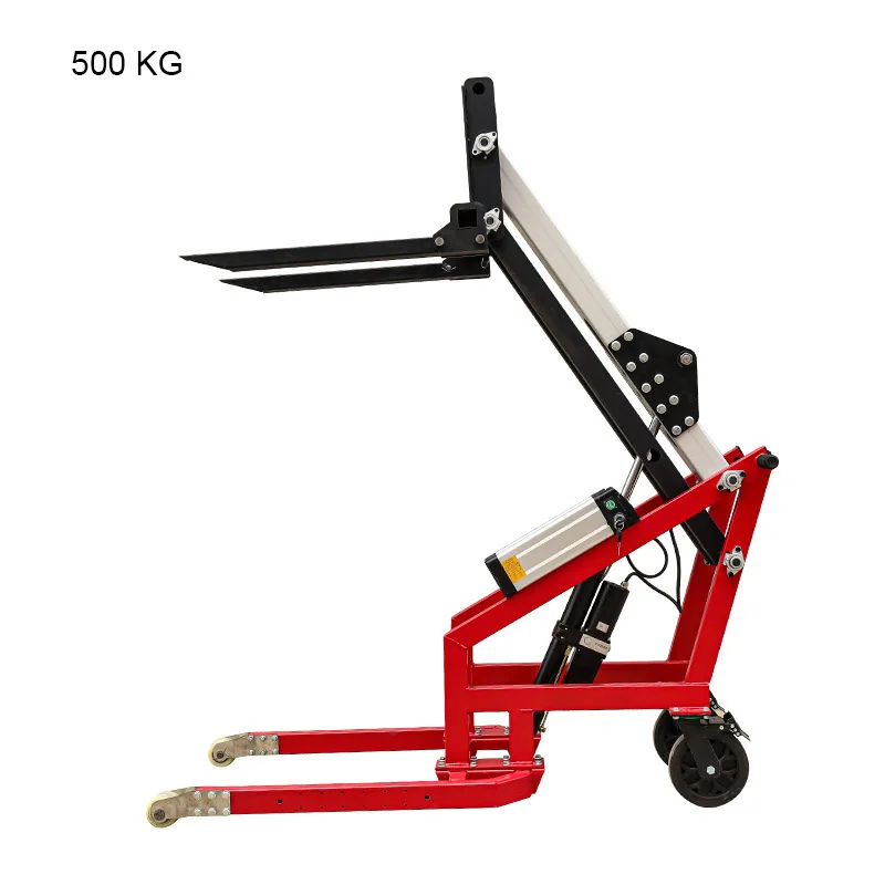 500kg mini folding portable store crane for pallet stacker for sale