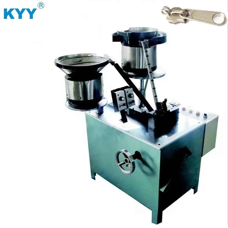 KYY Automatic Luggage Bag Lock Hole Zipper Slider Assembly Machine for Ordinary Pullers,Zipper making machine,Zipper Machine