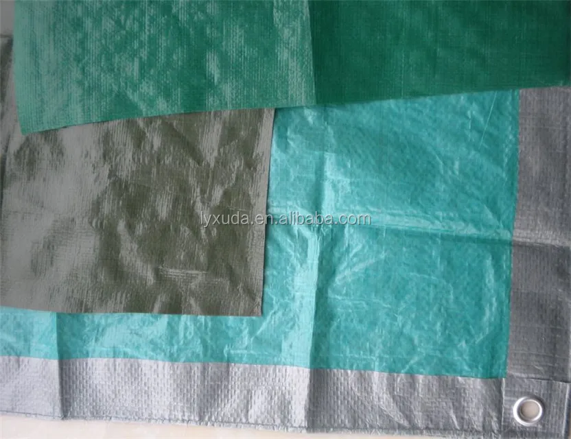 Factory Fabric Wholesale Customized Weight Tarp Green Silver Pe Tarpaulin For Long Lasting Cover For Yemen