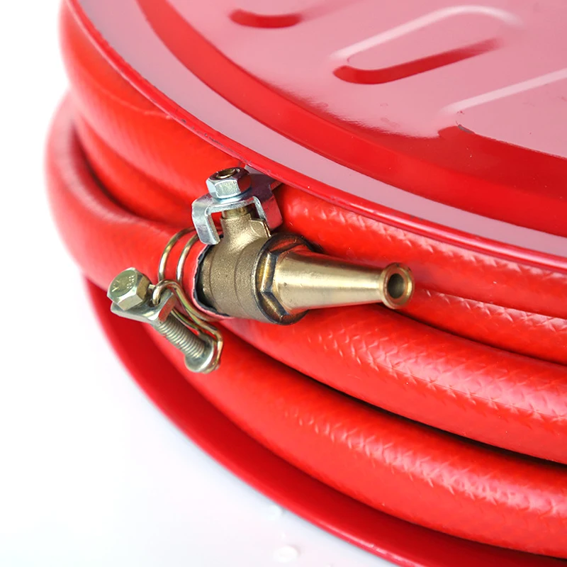 Automatic Manual swing Manual Fixed 3/4 inch 1 inch Fire Fighting Hose Reel Length 20/25/30/36 with nozzle Fire Hose Cabinet