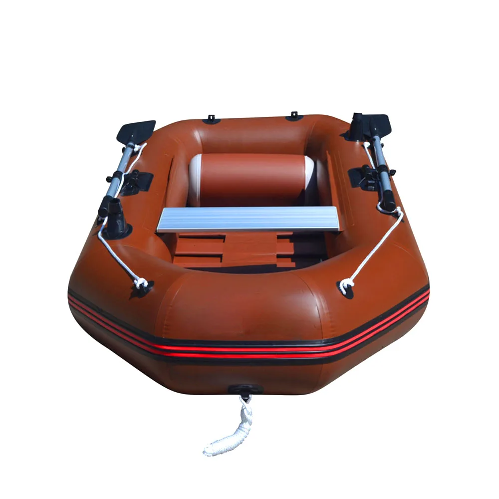 OEM source factory dark red single inflatable fishing boat kayak