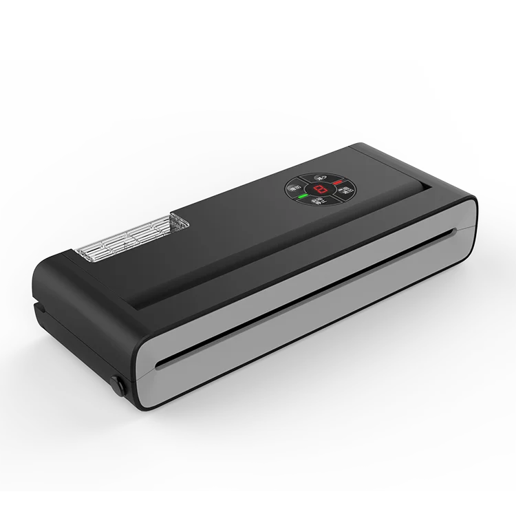  OEM Household Multi-Functional Black Vacuum Sealer Food With Retractable Power Cord vacuum sealer machine