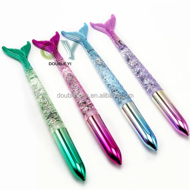 Wholesale Fantasy Quicksand Fishtail Pen Creative Student Stationery Gel Ink Pen Sign Pen