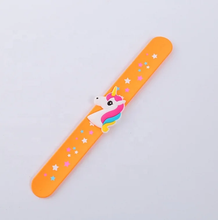 OKSILICONE Fashion Unicorn Bulk Gifts Silicone Wristband Wholesale Custom Slap Bracelets for Kids Party Bracelet For Decoration