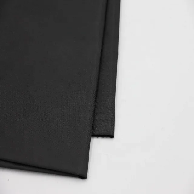
home textile High Quality 100% Polyester Black Peacock Taffeta Bag Lining Fabric 
