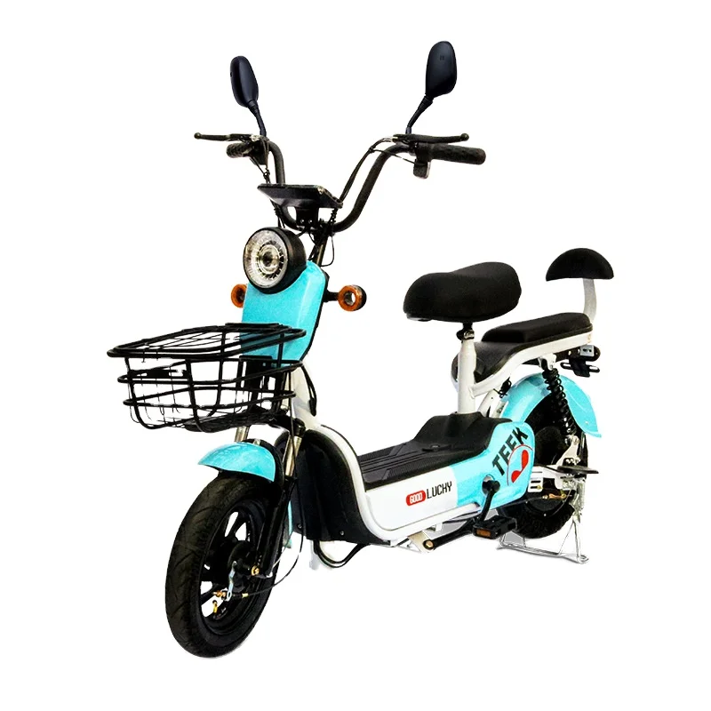 Factory Direct Sales Export Small Electric City Bike 350W Electric Scooter Bike 48V 500w Girl 2 Wheels Moped Scooter for Adults