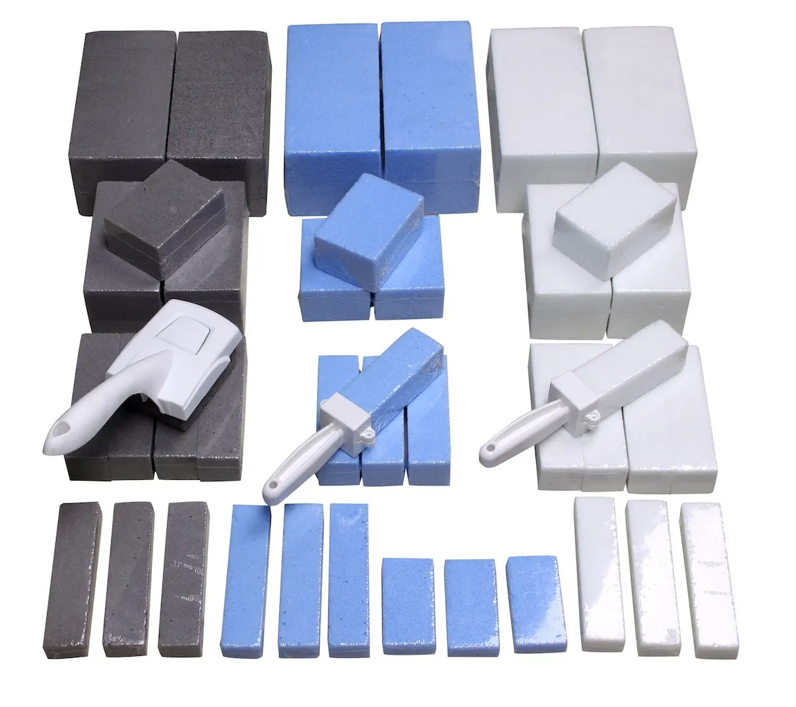 
Toilet cleaner stone with plastic handle toilet pumice stone 