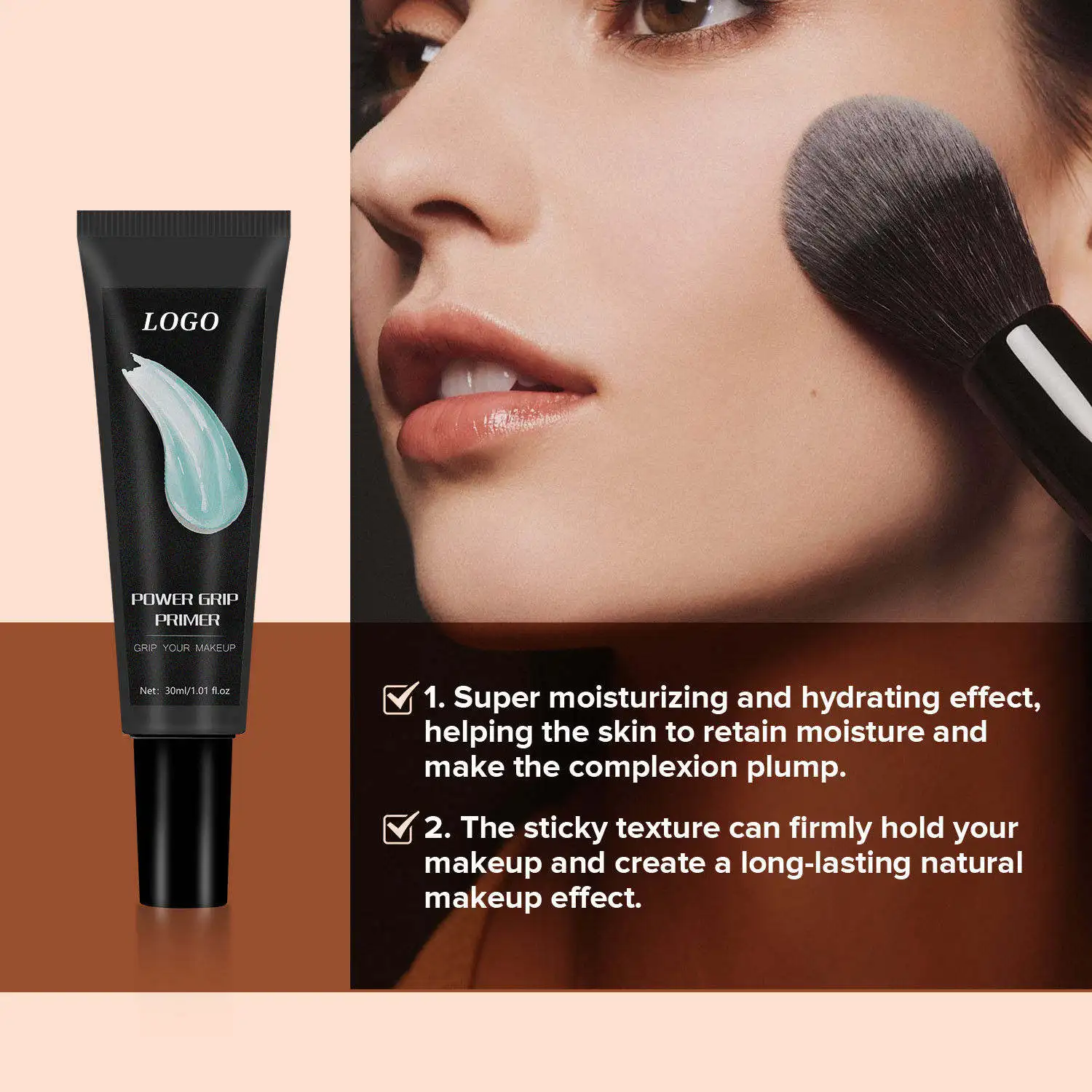 Beauty Private Label Primer Makeup Long Lasting Smoothing Moisturizing Grip Face Primer