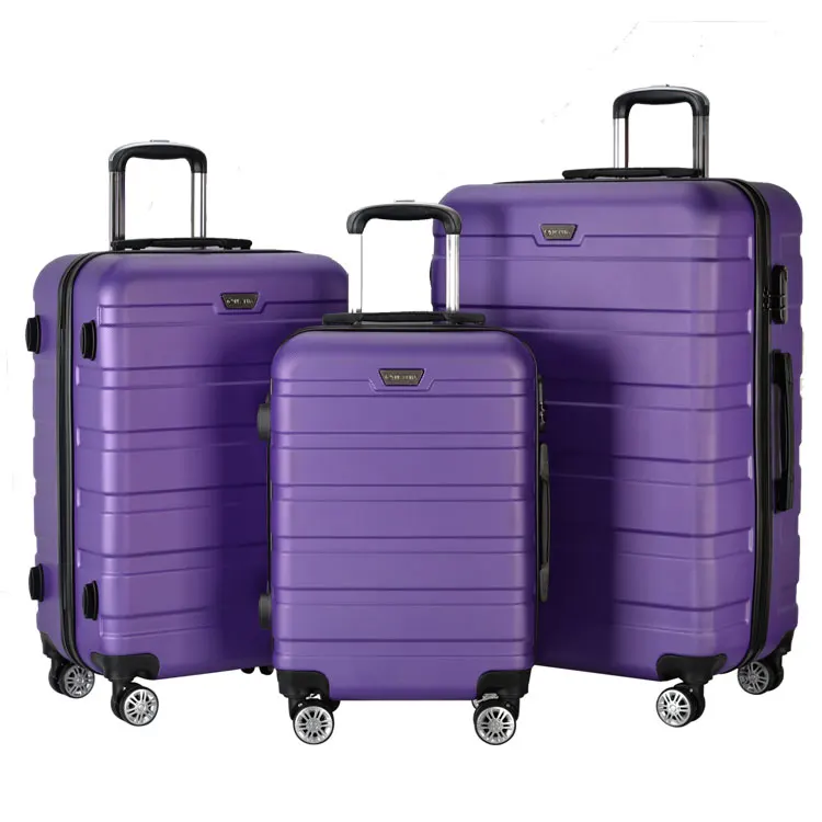Brand Customable Lightweight Trolley Luggage Case Carry On Boarding Luggages Unbreakable Abs Traveling Bag Hand Luggage Set
