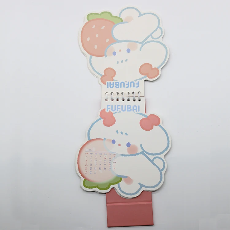 High Quality Custom Printing Full Color 2024 Spiral Wall Desk Table Calendar OEM Style Binding Paper