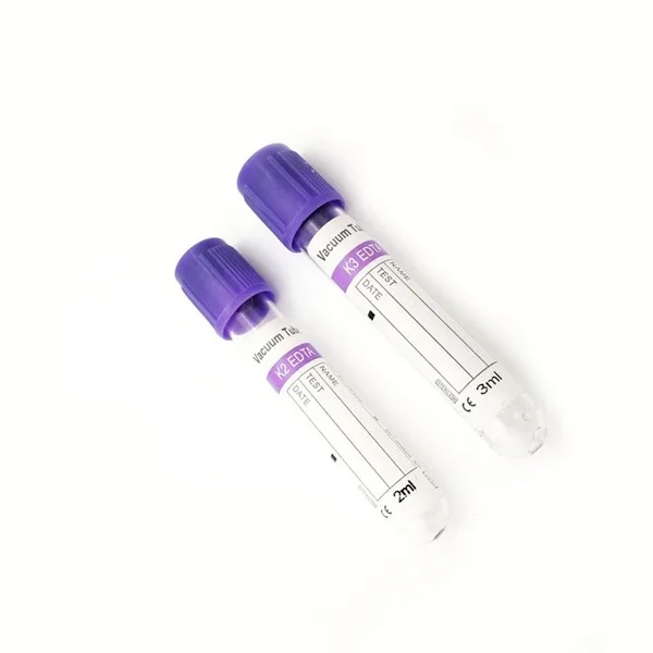2ML Glass EDTA K3 Lavender Tubes