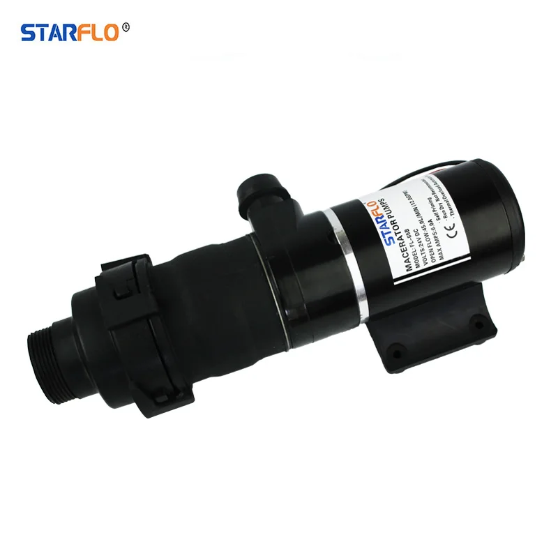 STARFLO marine toilet macerator sewage pump 45LPM high flow portable sewage pump for caravans RV