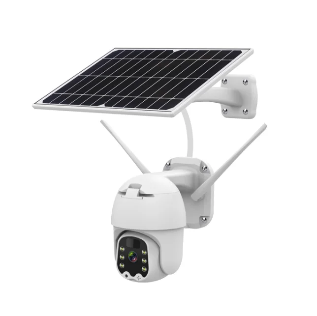 Regis 4G Lte Ptz Solar Panel Ip Camera Outdoor Surveillance Security 2 Way Audio Video 2MP Solar Camera 4G Sim Card