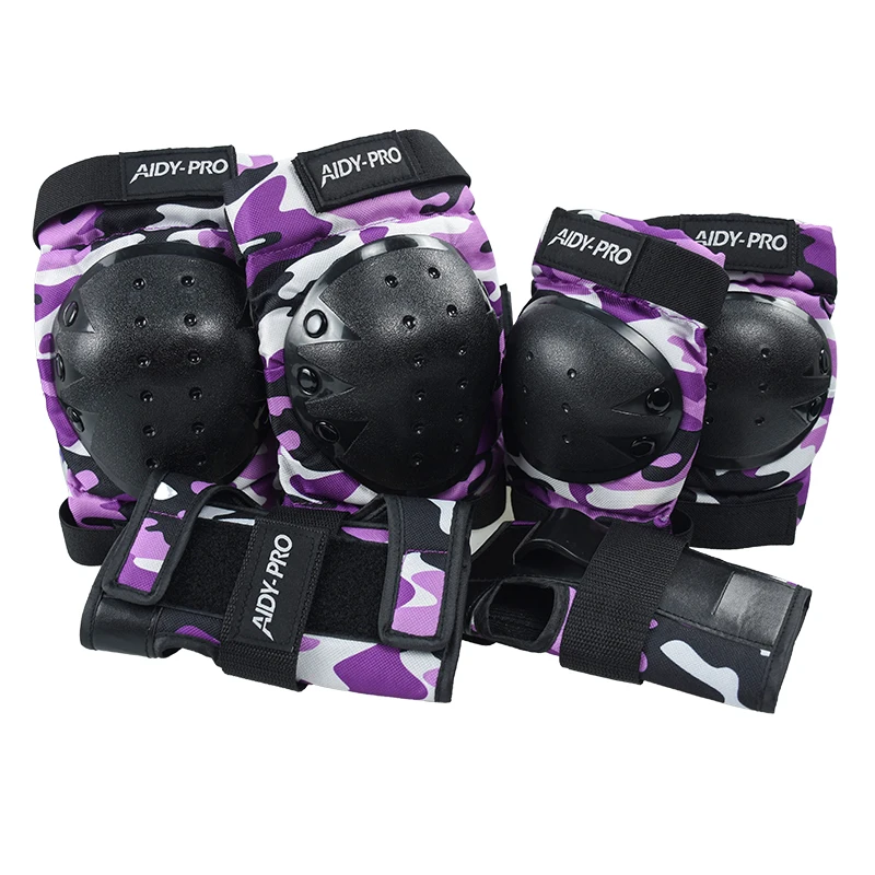 OEM kids skateboard protective gear roller skate protection set for children adult knee pad elbow pad and wrist guard set