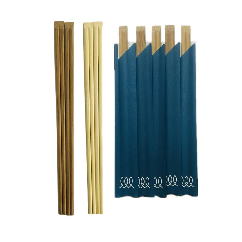 Professional factory Paper Packed Disposable Natural Bamboo Chopsticks Sushi Stick With Customized Logo