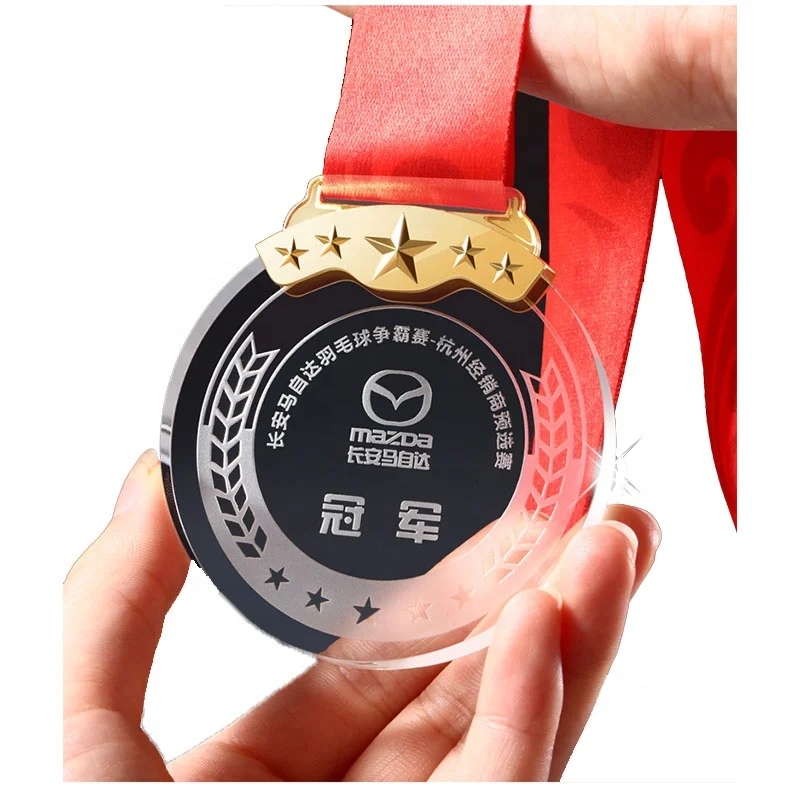 Персонализированная Хрустальная медаль «сделай сам», стеклянная медаль, награды на выпускной, специальный сувенирный подарок