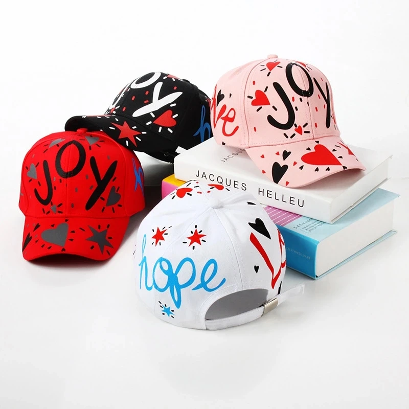 2021sunscreen baseball cap parent-child hat personality street dance graffiti hip-hop cap