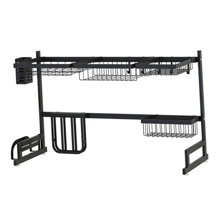 
Wholesale Dish Draining Shelf free standing stainless steel kitchen over sink, Hot Selling Dish Draining Holder 