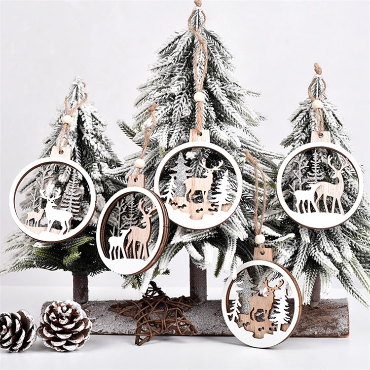 2022 China Factory Price Christmas Tree Wooden Christmas Decoration