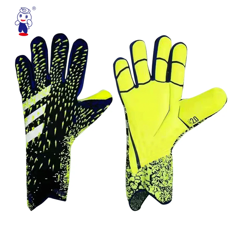 Professional brand goalkeeper gloves with Fingersave Protection rods soccer Latex football Goalie Gloves