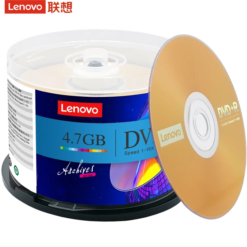 Singal layer movie burning 4.7GB dvd+r 16X music blank dvd disc for Lenovo