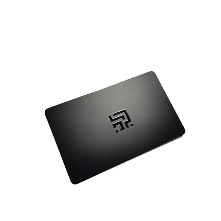 Customized Matte Black PVC Card RFID NFC Black Card NFC Business Cards with Chip