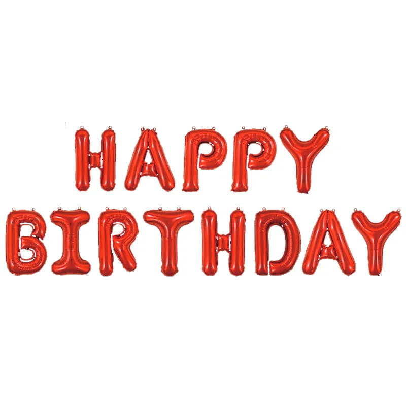 16inch Happy Birthday Number Balloon Figures Foil Letter Ballon Wedding Balloon Birthday Party Decorations Kid Adult Name Baloon