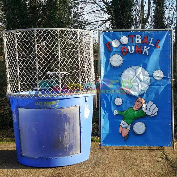 Summer game commercial adults kids backyard portable pitch burst water war balloon carnival game inflatable dunk tank for sale