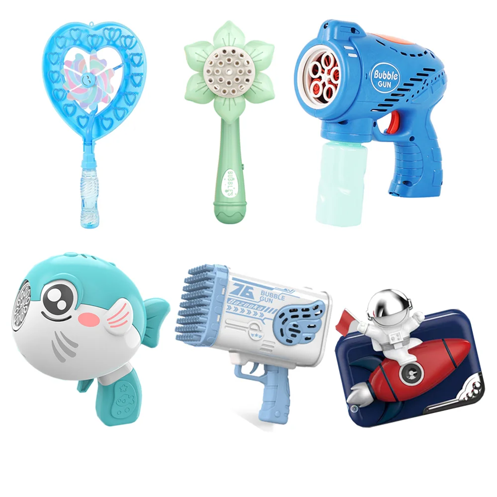 Wand Windmill Bubble Refill Solution Bubble Gun for Kids Bubble Blower for Blaster Party Favor Summer Gift Outdoors  Toys