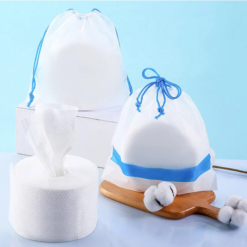 
High Quality Thickened Disposable Non Woven Fabric Facial Towel Roll 20*20cm No Drop Crumbs Dry/Wet Cleaning Facial Wash Cloth 