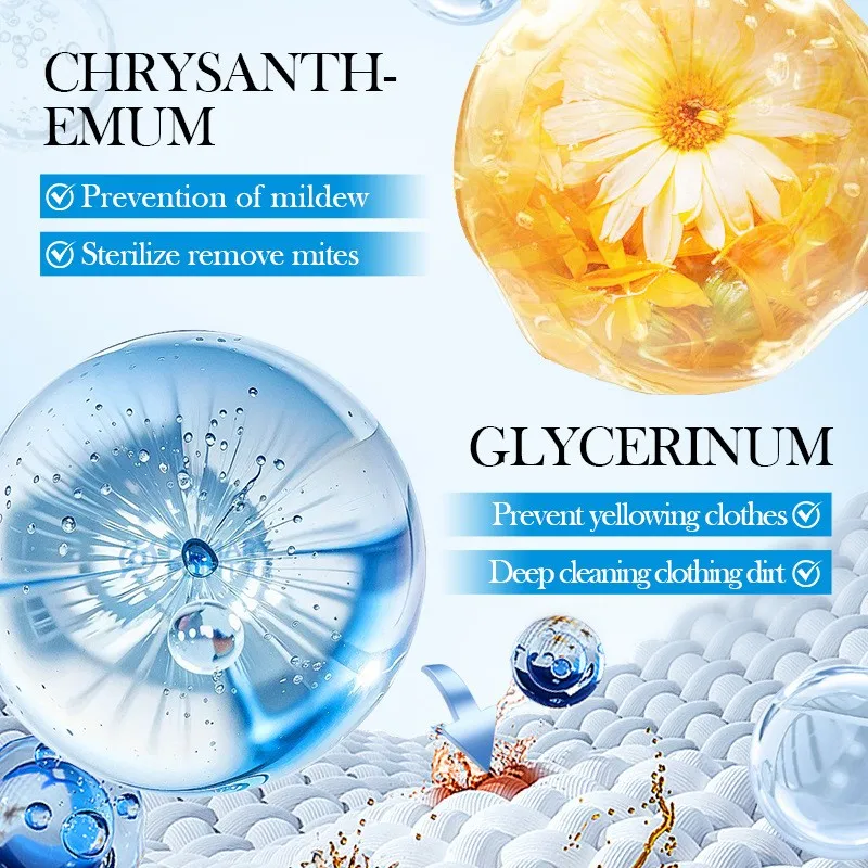 Protease Enzyme Lasting Fragrance Strong Decontamination Laundry Beads Detergent Washing Liquid Detergent