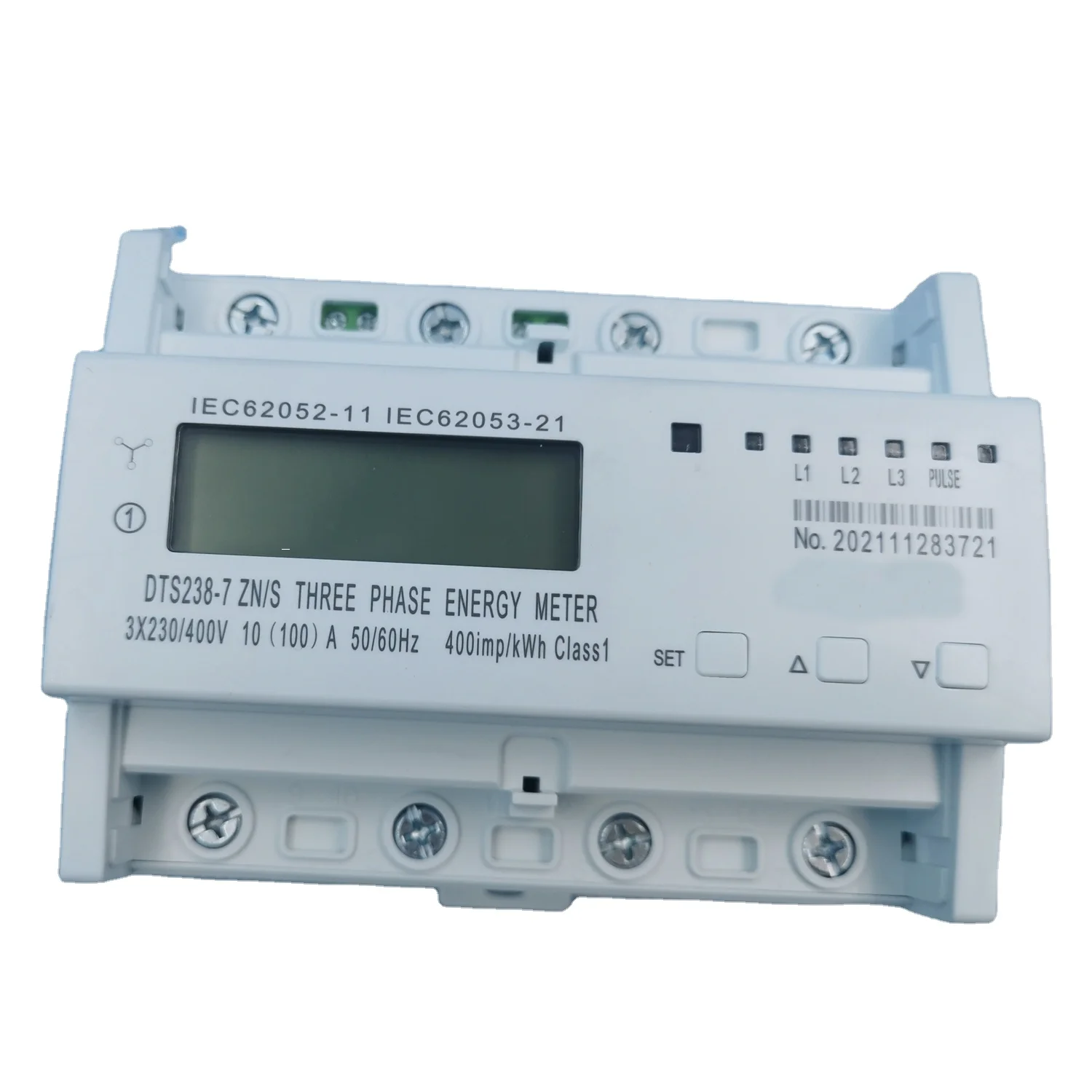 din rail mounting  App ON/OFF Control  three phase smart energy meter wifi with 380V 5(60)A