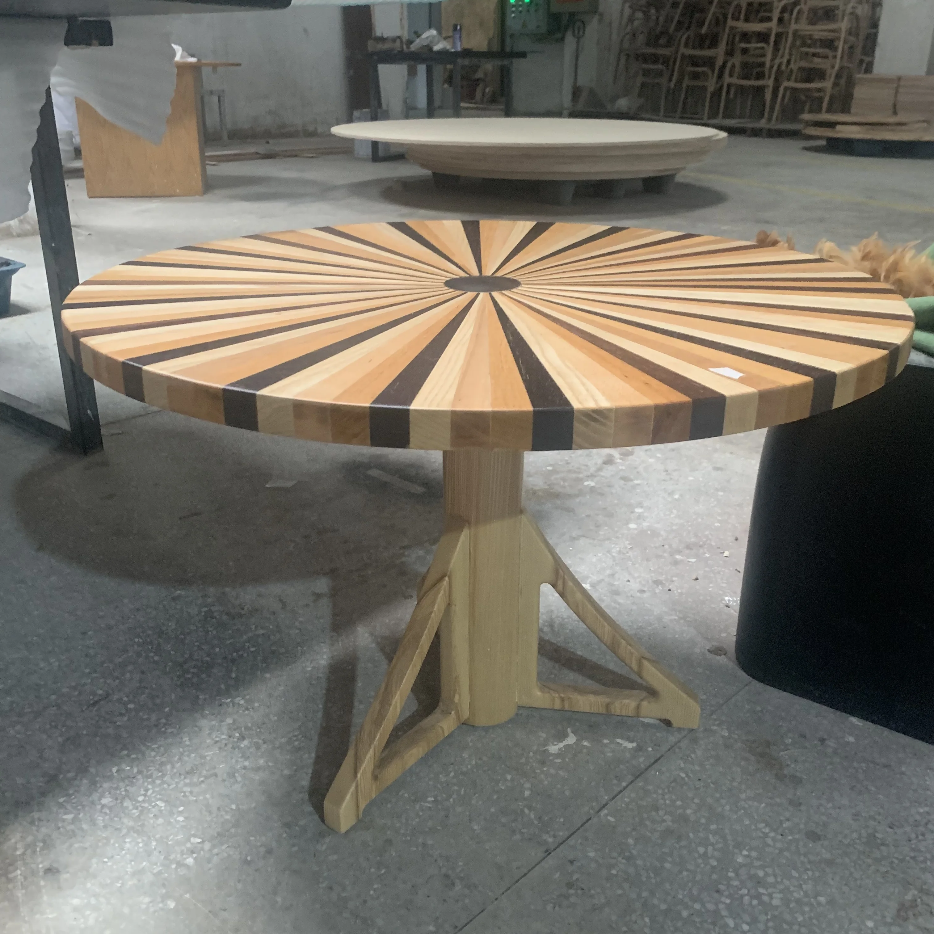 Outdoor Courtyard Villa Hotel Waterproof recreational teak furniture Outdoor terrace solid wood tables