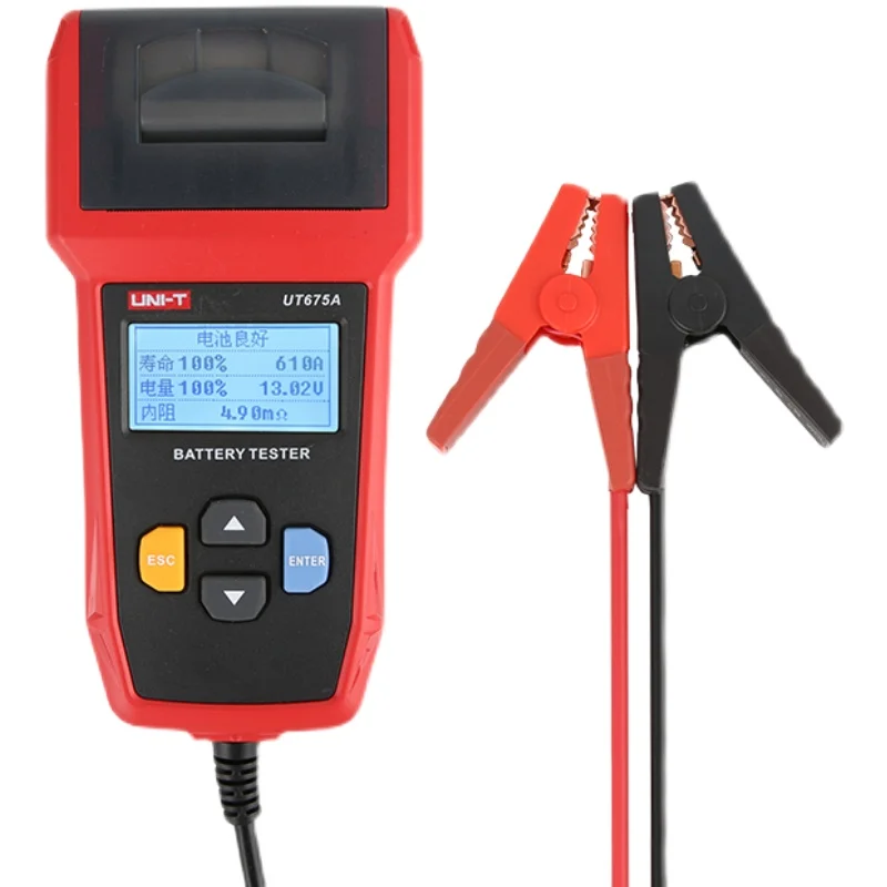 UT675A Car Battery Tester Charger Analyzer 12V 24V Voltage Battery Test Car Battery Tester Charging Scanner