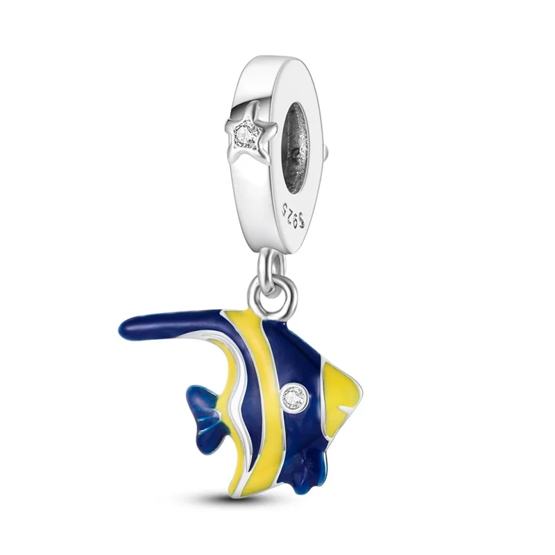 New 925 Sterling Silver Charm Fit Original Brand Turtle Eagle Coffee Aircraft Bead Pendant Bracelet Women Jewelry Diy Dangle