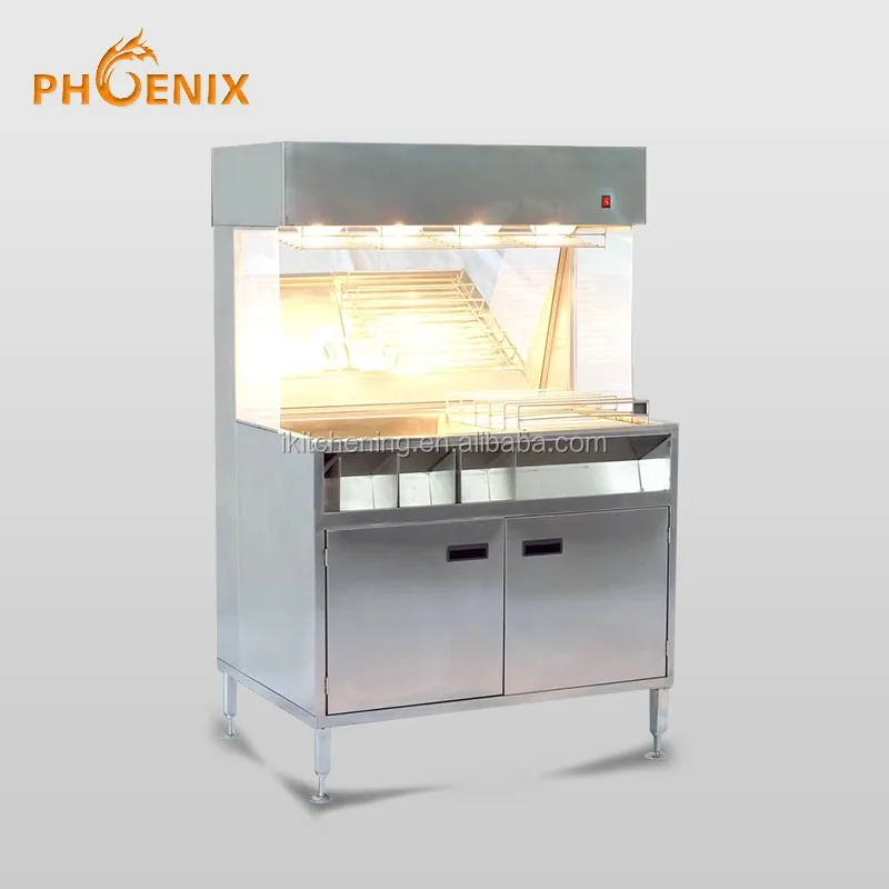 Fried chicken shop equipment French Fries Warming showcase/chips display showcase VF-98A