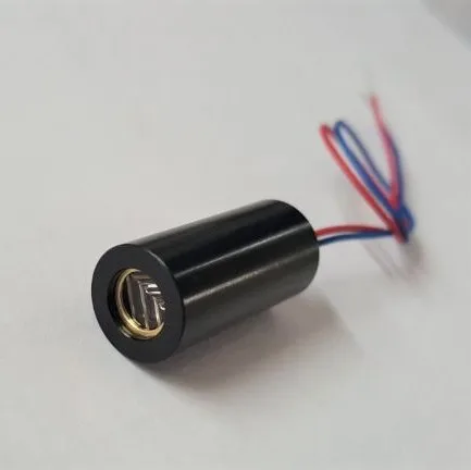 12*25mm  Semi-conductor Green  Cross line laser diode module  505nm-525nm 5mw-10mw voltage at 3V-7V for leveling and marking