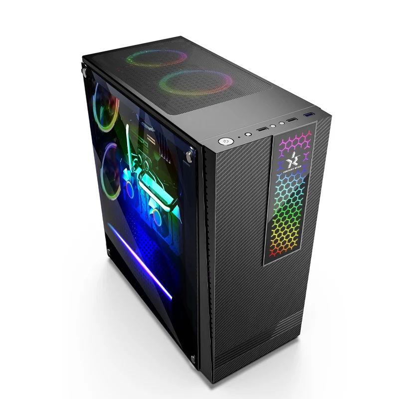 Лучшая цена Intel hd i7 9700 8g ram pc 256ssd геймеры Настольный 8700 для