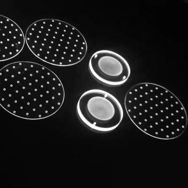 High Precision Perforated Quartz Plate Fused Perforated Quartz Panel