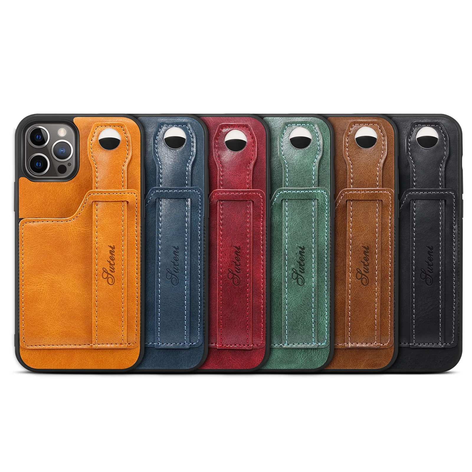 For Iphone 13 14 Pro Max Cell Phone Case Stand Card Phone Case with PU Leather Wallets for Iphone 13 14 Phone Cover