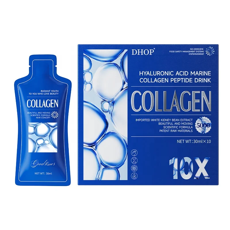 OEM collagen drink collagen liquid sachet drinks Hyaluronic Acid drinks for skin marine collagen