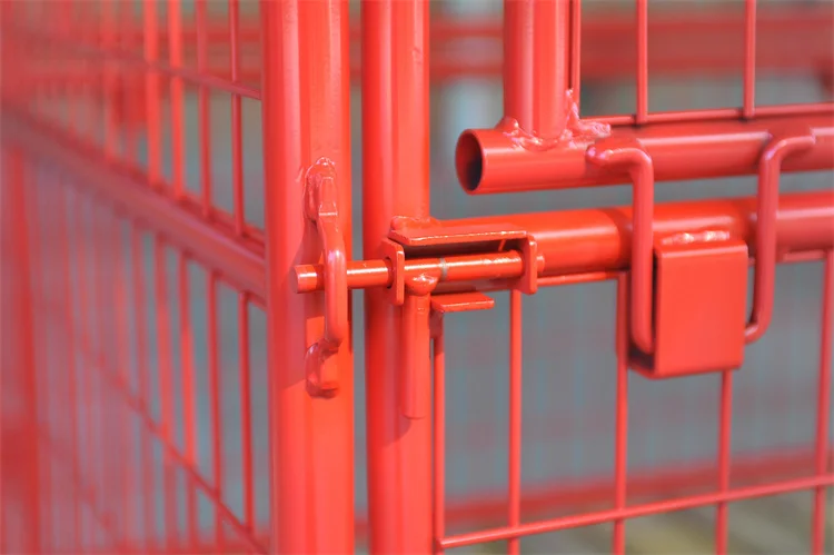 Good quality factory universal transportation cargo & storage equipment 4-side metal cage